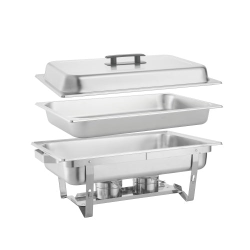 2-Pack Stainless Steel Buffet Food Warmers – Chafing Dish Set for Family, Outdoor Parties, Catering & Events