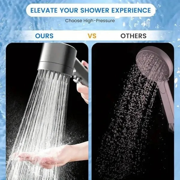 5-Layer Filter High-Pressure Shower Head | Multi-Mode Adjustable Spray | Water Saving & Purifying Handheld Shower