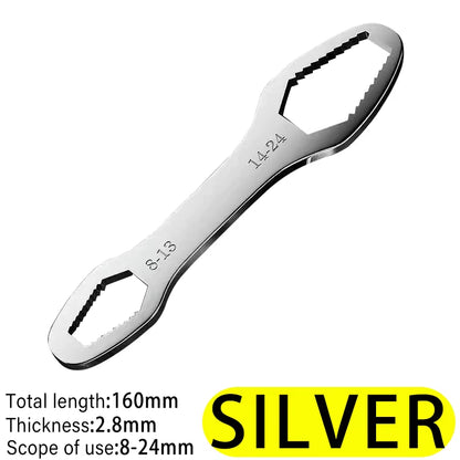 Self-Tightening Adjustable Glasses Wrenches 8-24Mm Universal Torx Wrench Board Double-Head Torx Spanner Hand Tools for Factory