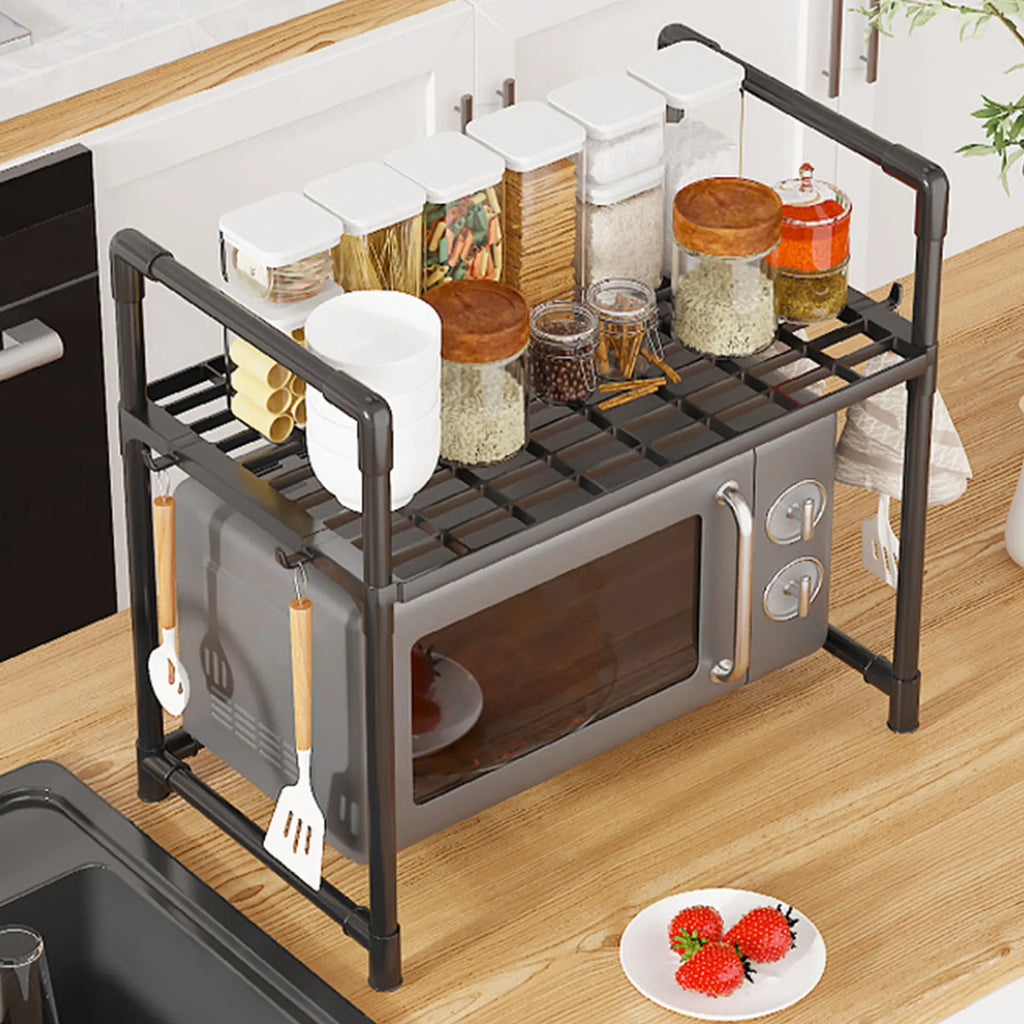 Microwave Oven Storage Rack Multifunctional Thickened Microwave Oven Seasoning Storage Rack for Household Kitchen Use