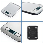 Kitchen Scale LCD Display Stainless Steel Electronic Scales Home Jewelry Food Snacks Weighing Baking Tools