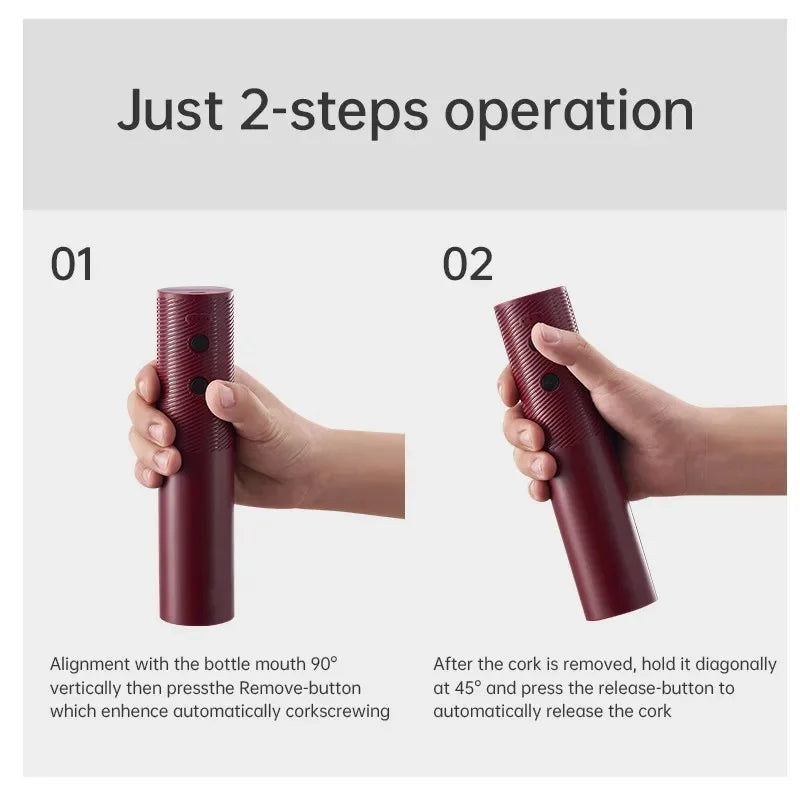 Electric Wine Bottle Opener Automatic Wine Corkscrew Rechargeable Wine Opener One-click Button Wine Tools Bar Kitchen Products