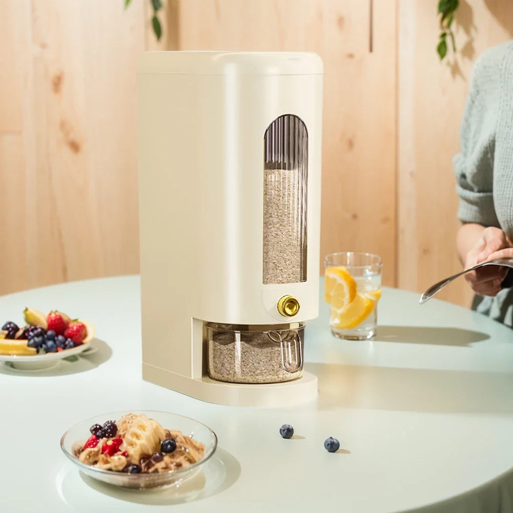 5/10KG Rice Storage Container Dry Food Dispenser Insect-Proof Rice Bucket Large Capacity Cereal Storage Box for Home Kitchen