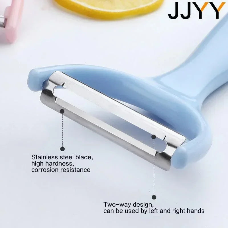 JJYY Fruit Peeling Knife Stainless Steel Peeler Peeling Apples Kitchen Vegetable Fruit Sharp Peeler Potato Peeler