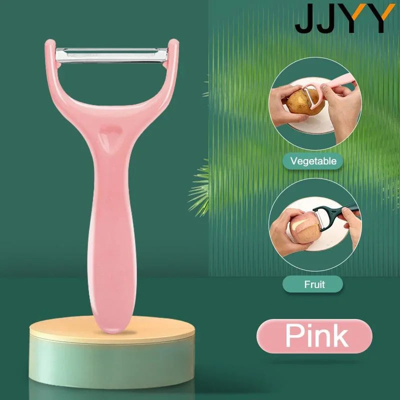 JJYY Fruit Peeling Knife Stainless Steel Peeler Peeling Apples Kitchen Vegetable Fruit Sharp Peeler Potato Peeler