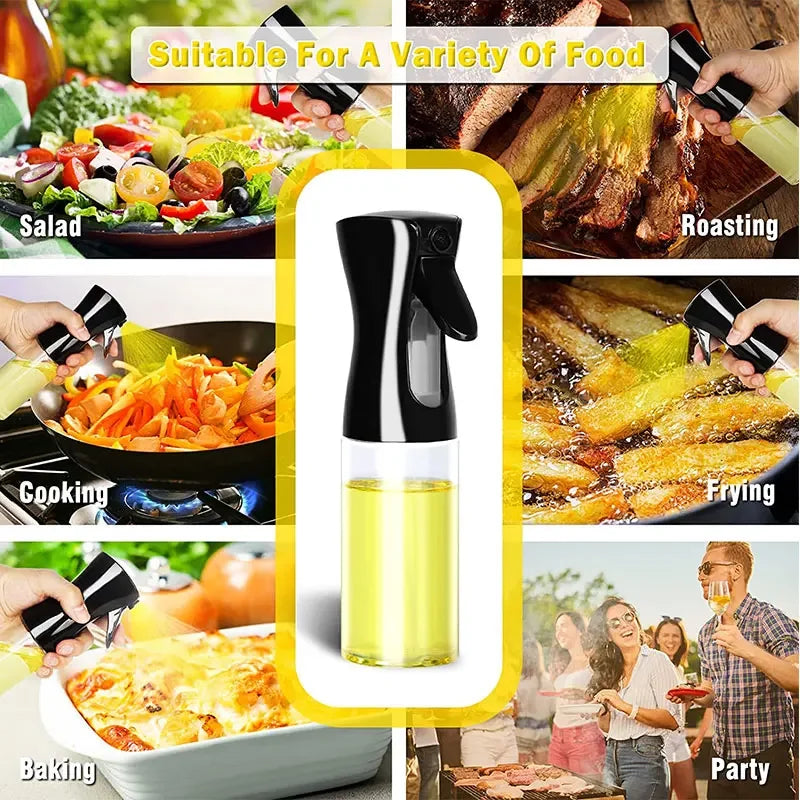 200\300\500ml Kitchen Oil Spray Bottle Olive Acid Sprayer for Cooking BBQ Baking Oil Dispenser Nebulizer Accessories Gadget
