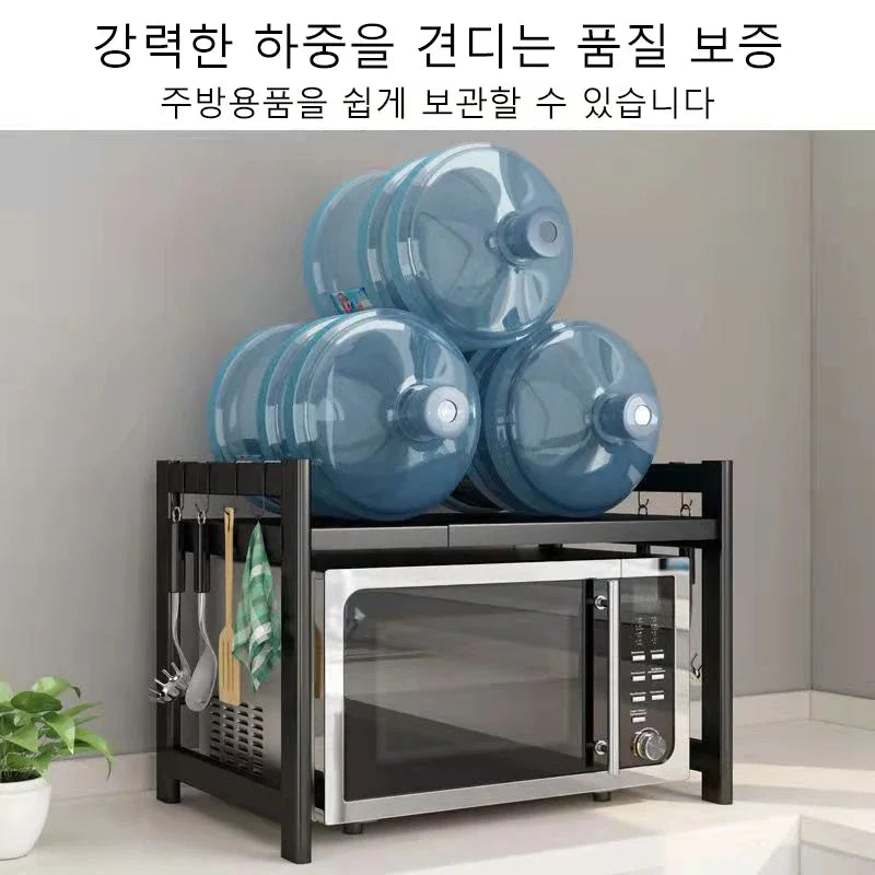 Kitchen Stainless Steel Shelves Floor Multi-Layer Multi-Functional Household Shelves Rack Storage Rack Microwave Oven Shelf