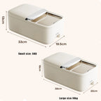 10KG Rice Storage Box Home with Lid Insect Proof Moisture Proof Rice Box Grain Sealed Jar Kitchen Container Storing Dry Grain