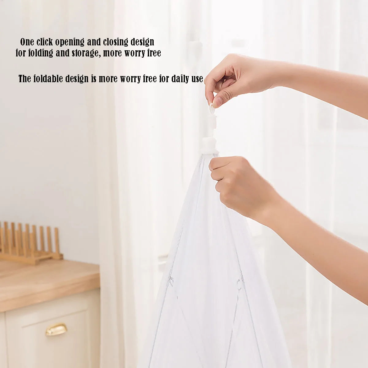 Food Cover Mesh Folding Washable Flies Tables Cover Insect Proof Protective Dish Covers Home Kitchen Storage Accessaries