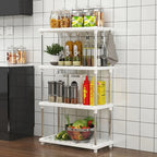 1PC Multi-Level Storage Rack For Kitchen And Bathroom, Snack Storage Rack For Floor In The Living Area