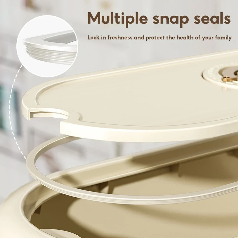 5/10KG Rice Storage Container Dry Food Dispenser Insect-Proof Rice Bucket Large Capacity Cereal Storage Box for Home Kitchen