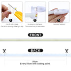 Waterproof Best Under Cabinet Light Kitchen COB LED Light with Button Switch Cord 220V 110V EU / US Plug Strip Lamp for cocina