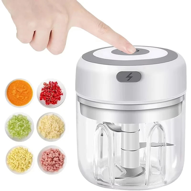 250ml Multifunctional Cooking Machine Automatic Household Meat Grinder Baby Supplementary Food Stirring Minced Garlic