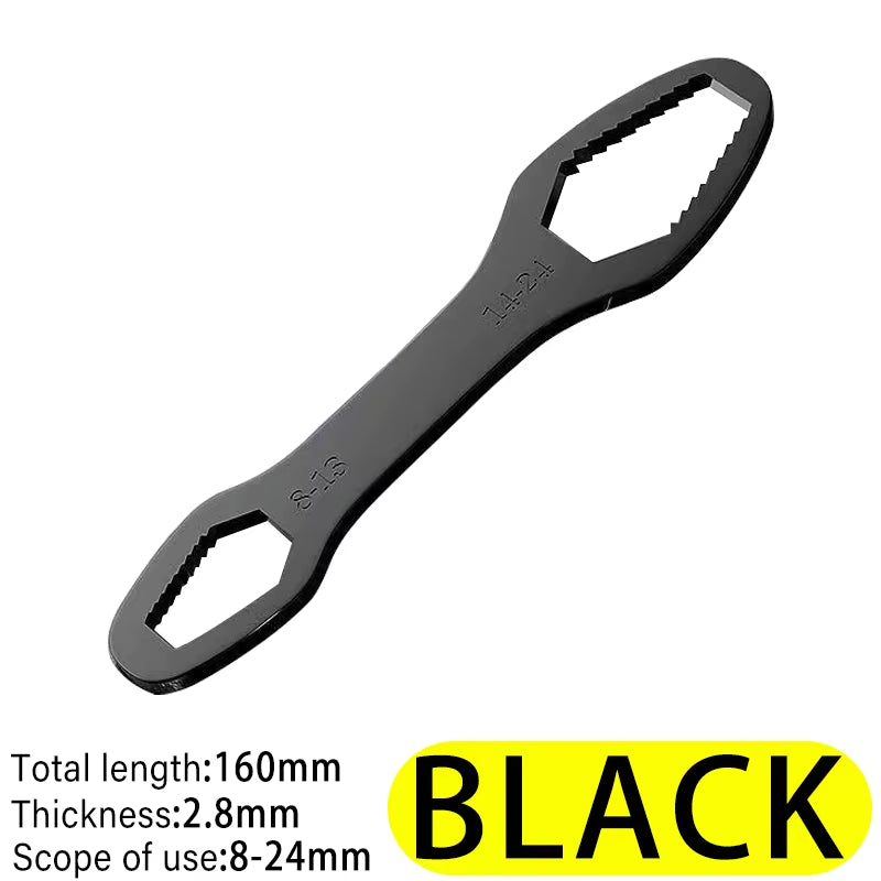 Self-Tightening Adjustable Glasses Wrenches 8-24Mm Universal Torx Wrench Board Double-Head Torx Spanner Hand Tools for Factory